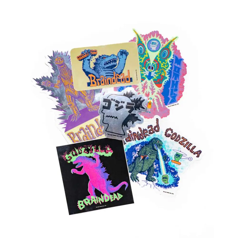 Brain Dead x Godzilla Sticker Pack - Collectible