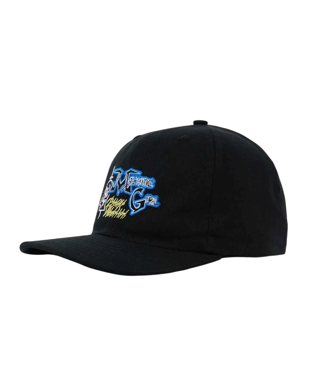 Brain Dead x Machine Girl 6 Panel Strapback Black