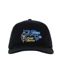 Brain Dead x Machine Girl 6 Panel Strapback Black