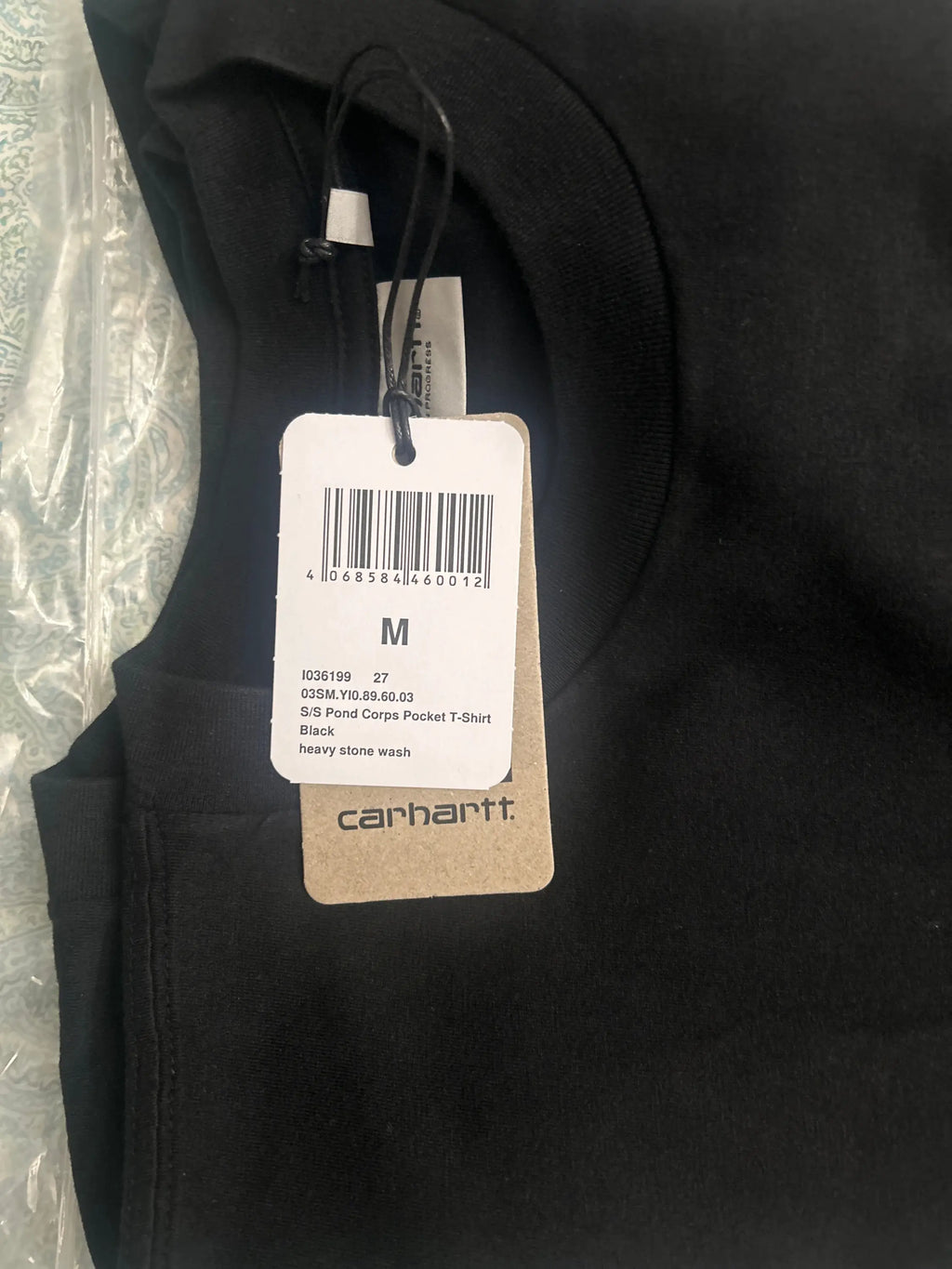Carhartt WIP Pond Corps Pocket Tee Black Medium