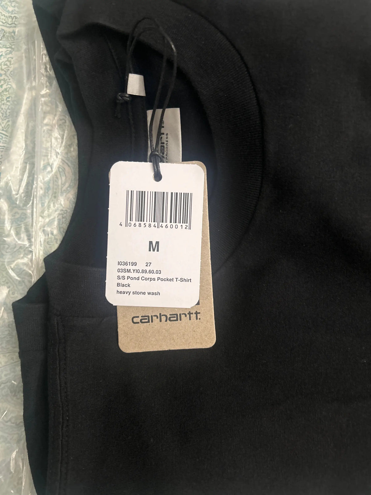 Carhartt WIP Pond Corps Pocket Tee Black Medium