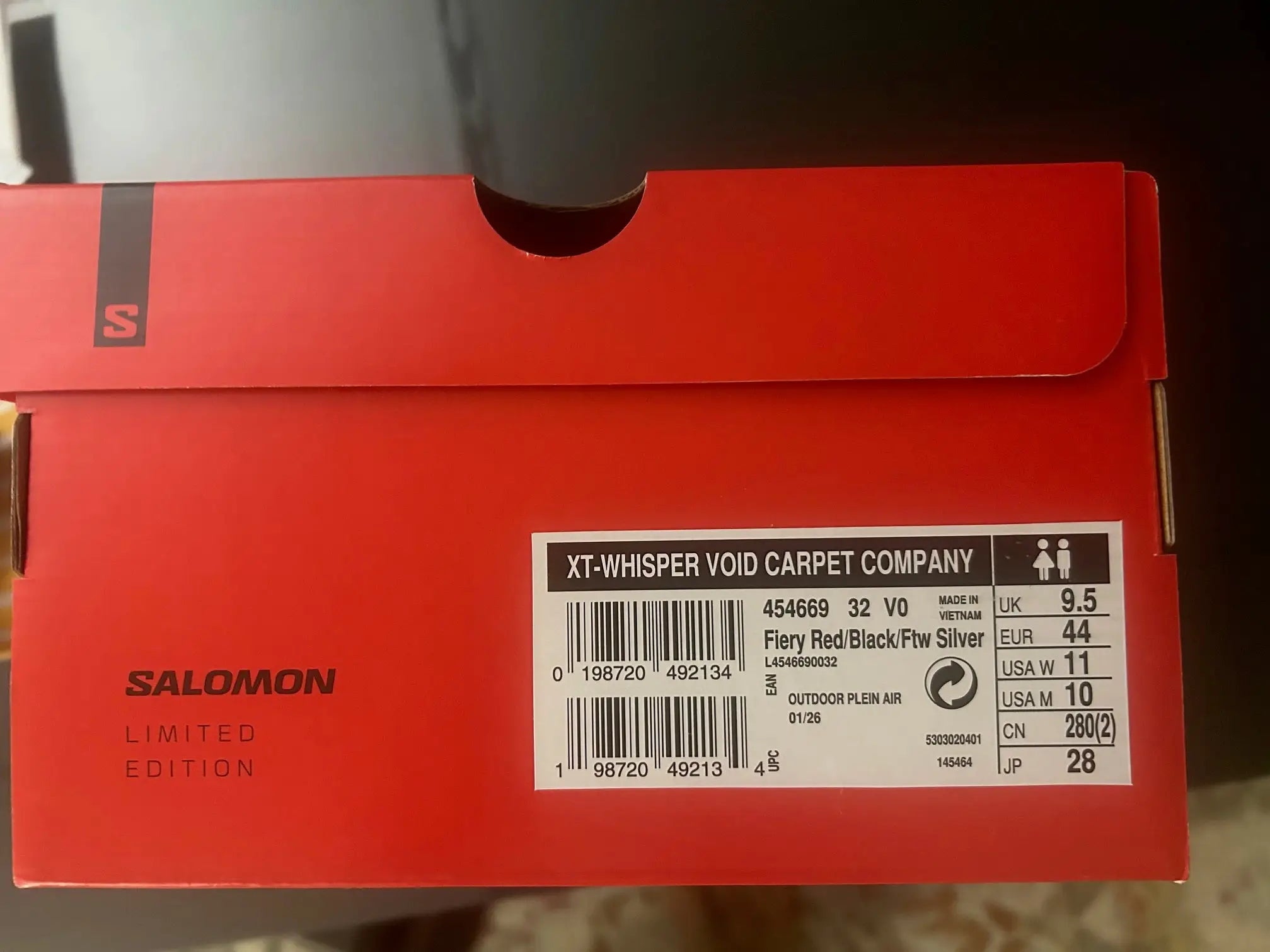 Carpet x Salomon XT-Whisper Void Habibi Express Size 10
