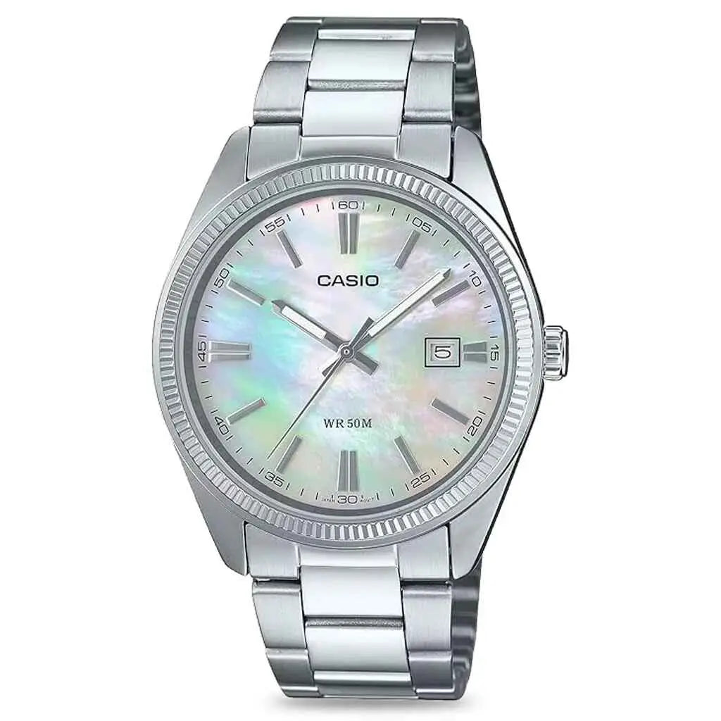Casio Vintage Analog Mother of Pearl Watch - Accessory
