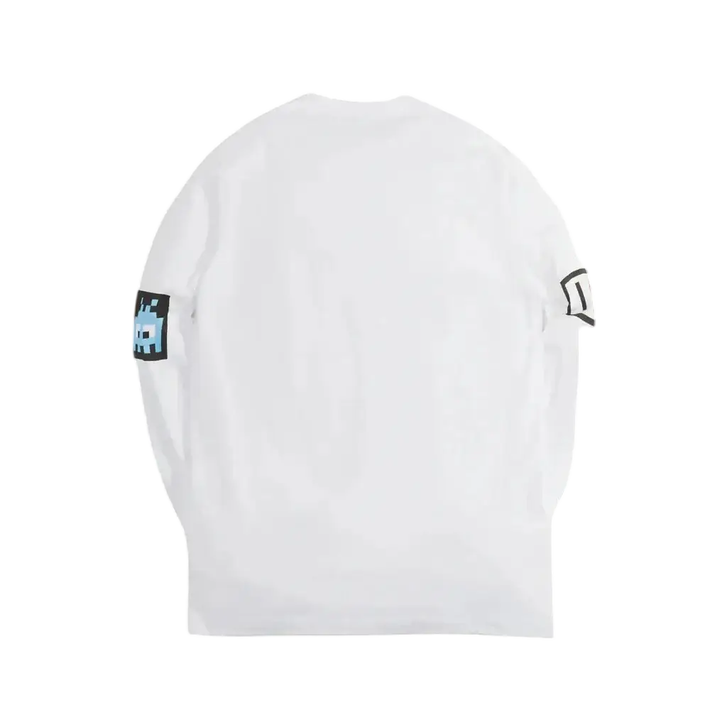 CDG Shirt Invaders White Long Sleeve Tee - L