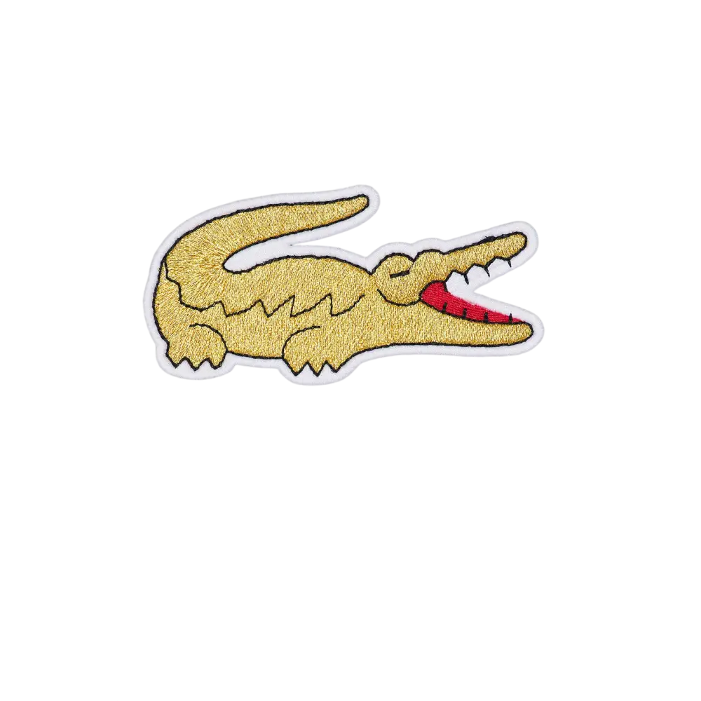 CDG Shirt x Lacoste Logo Print Tee Gray