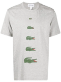 CDG Shirt x Lacoste Logo Print Tee Gray - L