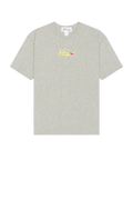 CDG Shirt x Lacoste Logo Print Tee Gray
