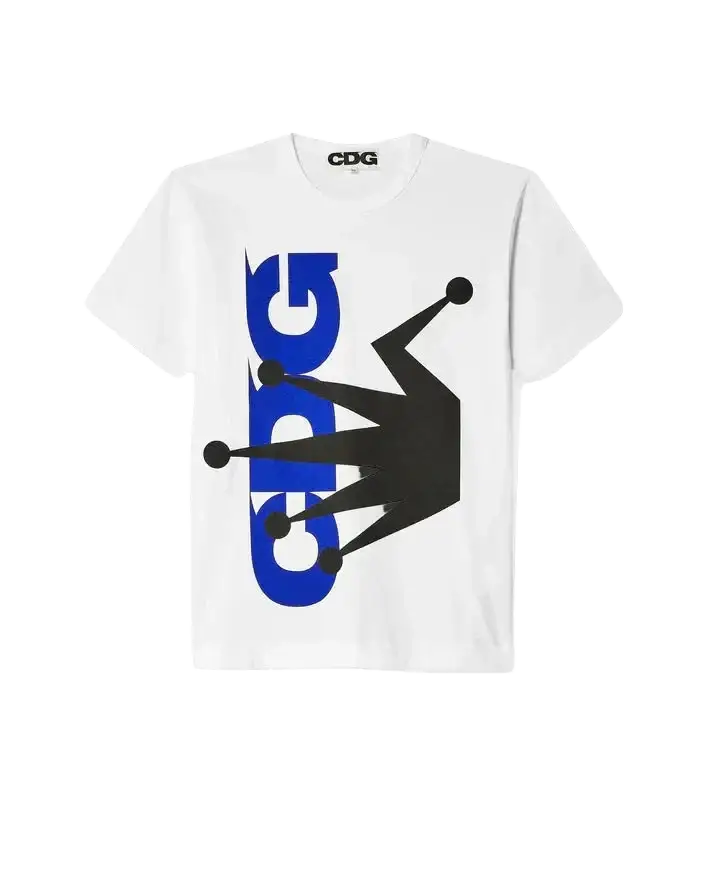 CDG x Stussy White Tee - L