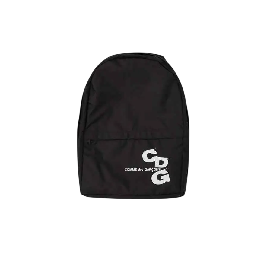 Comme des Garcons Wave Logo Backpack Black