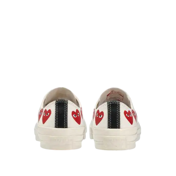Converse x CDG Play All Star Pro 70 Ox Low White Multi Heart - 10