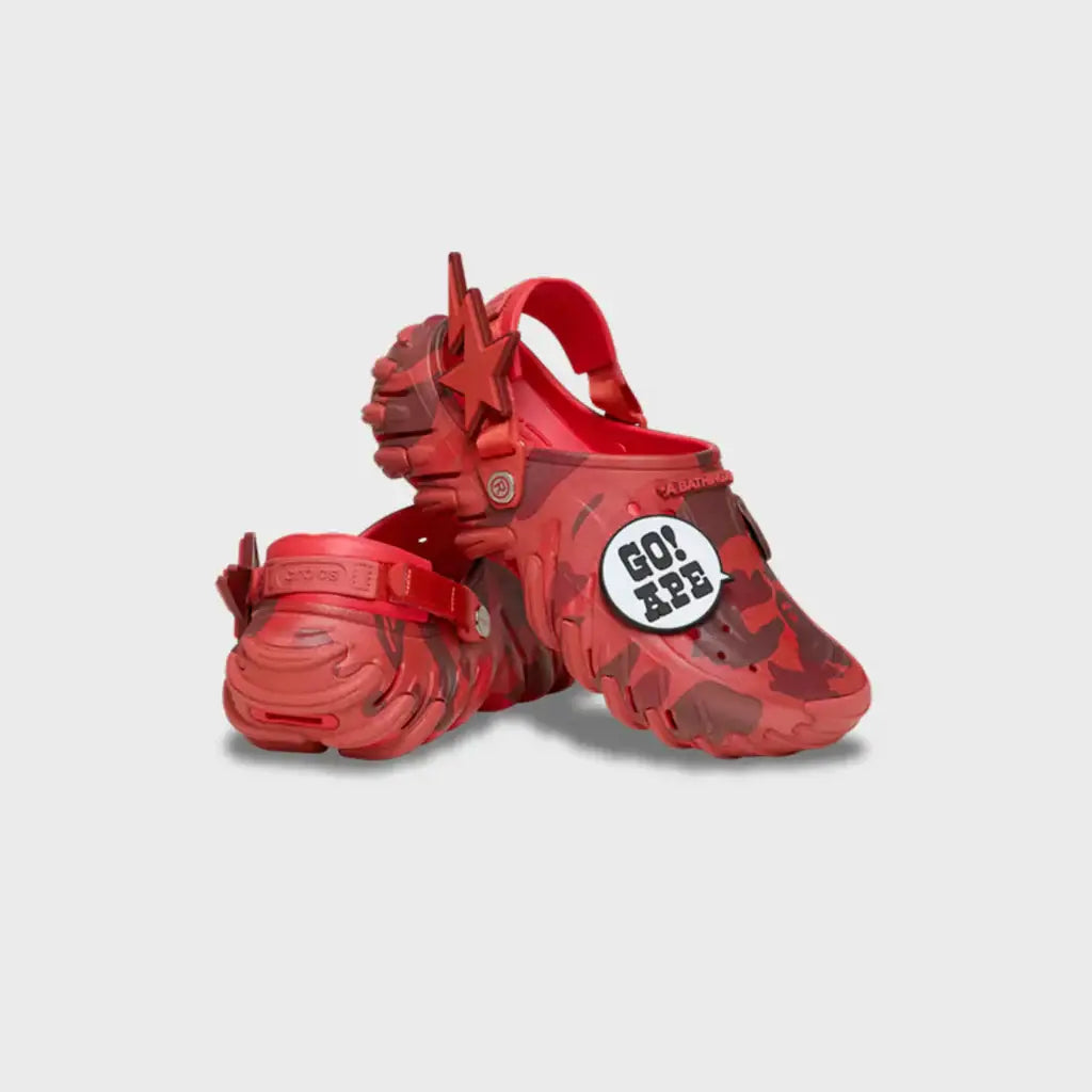 Crocs X BAPE Echo RO Clog Flame Size 7