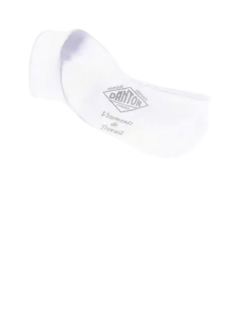 White danner shoe insole with embossed brand logo displayed with danton long sleeve pocket tee white product