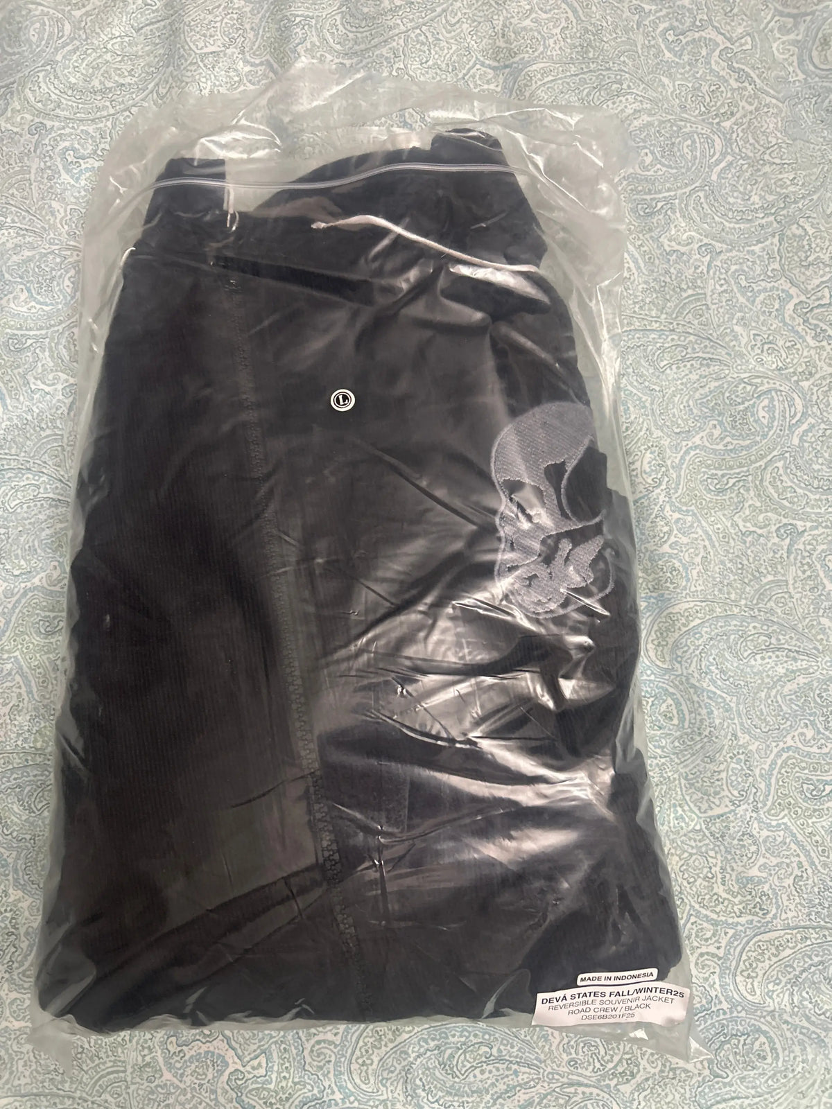 Deva States Road Crew Reversible Souvenir Corduroy Jacket Black Large