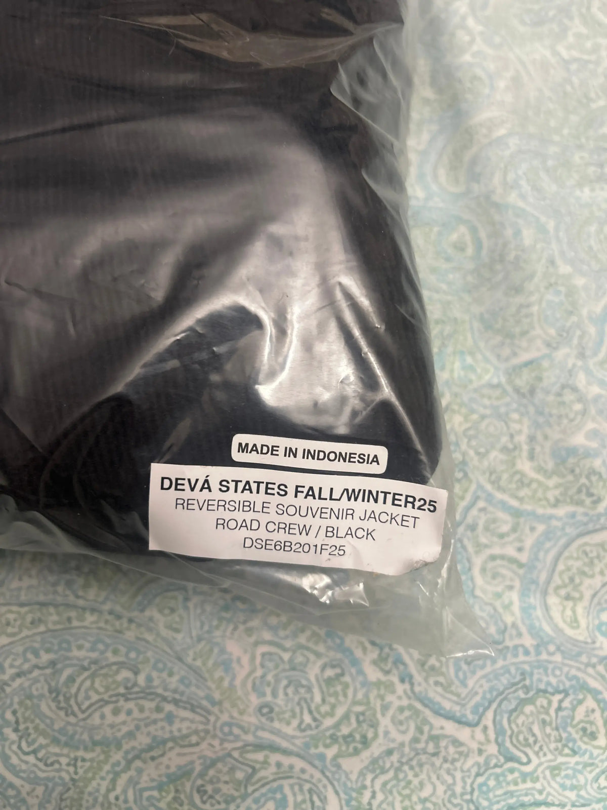 Deva States Road Crew Reversible Souvenir Corduroy Jacket Black Large