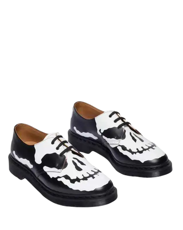 Doc Martens x Supreme 1461 3-Eye Skull Black/White - 10 - Footwear