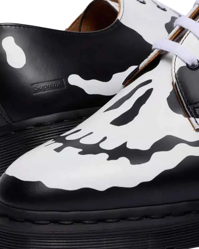 Doc Martens x Supreme 1461 3-Eye Skull Black/White - 10 - Footwear