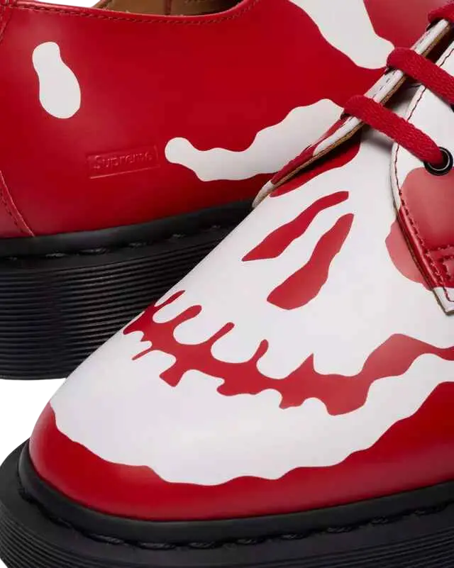 Doc Martens x Supreme 1461 3-Eye Skull Red - 10.5 - Footwear