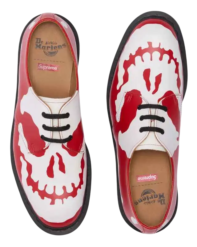 Doc Martens x Supreme 1461 3-Eye Skull Red - 10.5 - Footwear