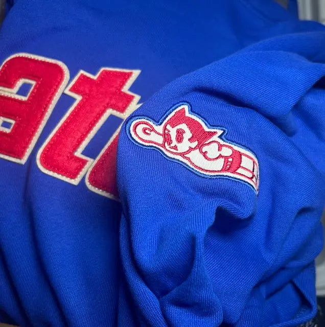 Ebbets Field Sankei Atoms Pullover Hoodie Royal Blue