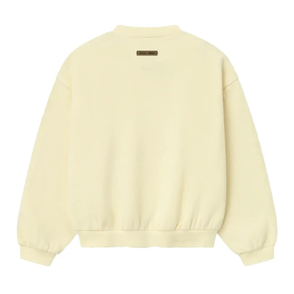 Fear Of God Essentials 90’s Fleece Crewneck Sweater Garden Yellow - Crewnecks