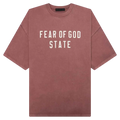 Fear of God Essentials Heavy Crewneck T-Shirt Crimson - M