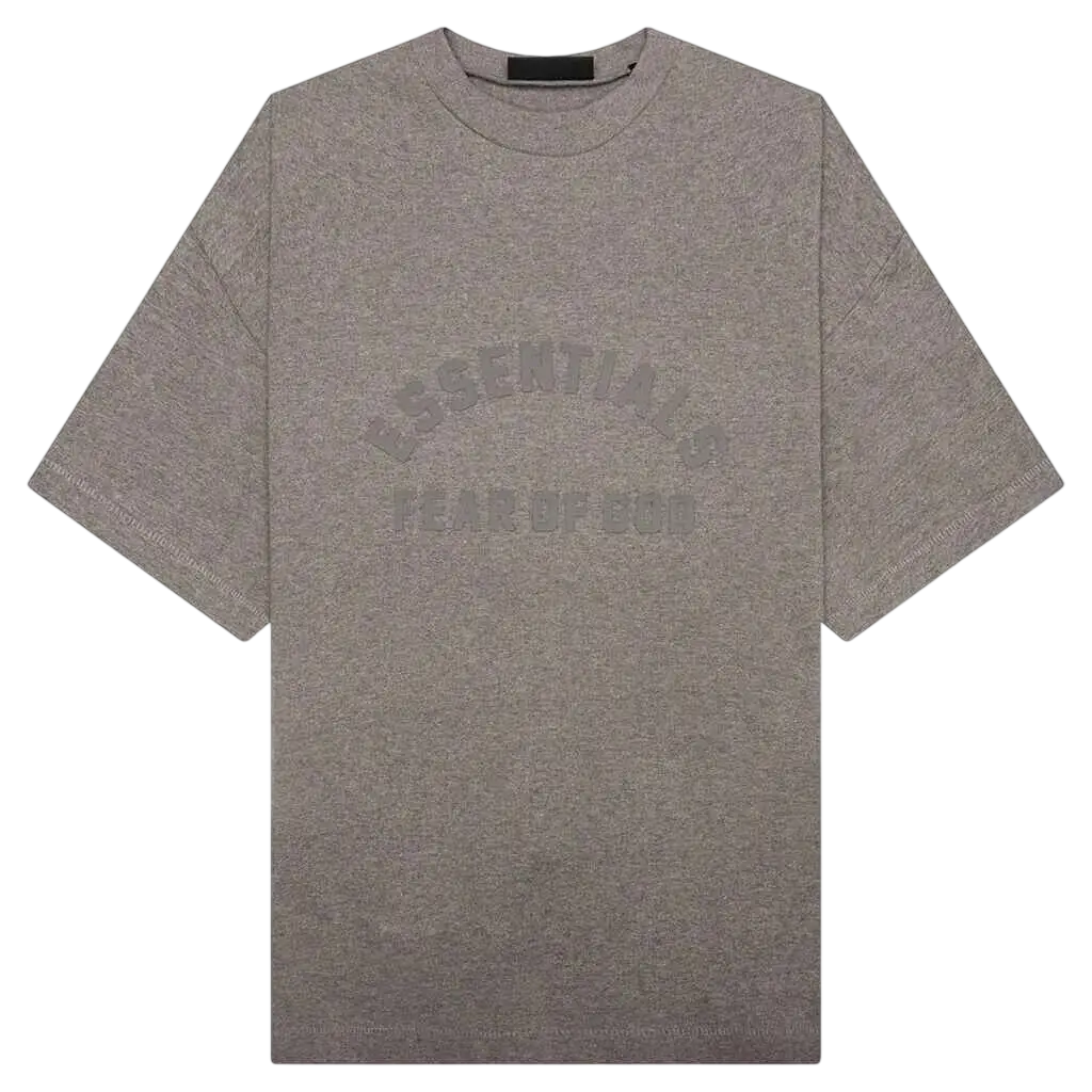 Fear of God Essentials Heavy Crewneck T-Shirt Heather Gray - M
