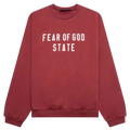 Fear of God Essentials Heavy Fleece Crewneck Crimson - M