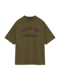 Fear of God Essentials Jersey Crewneck T-Shirt Olive - M