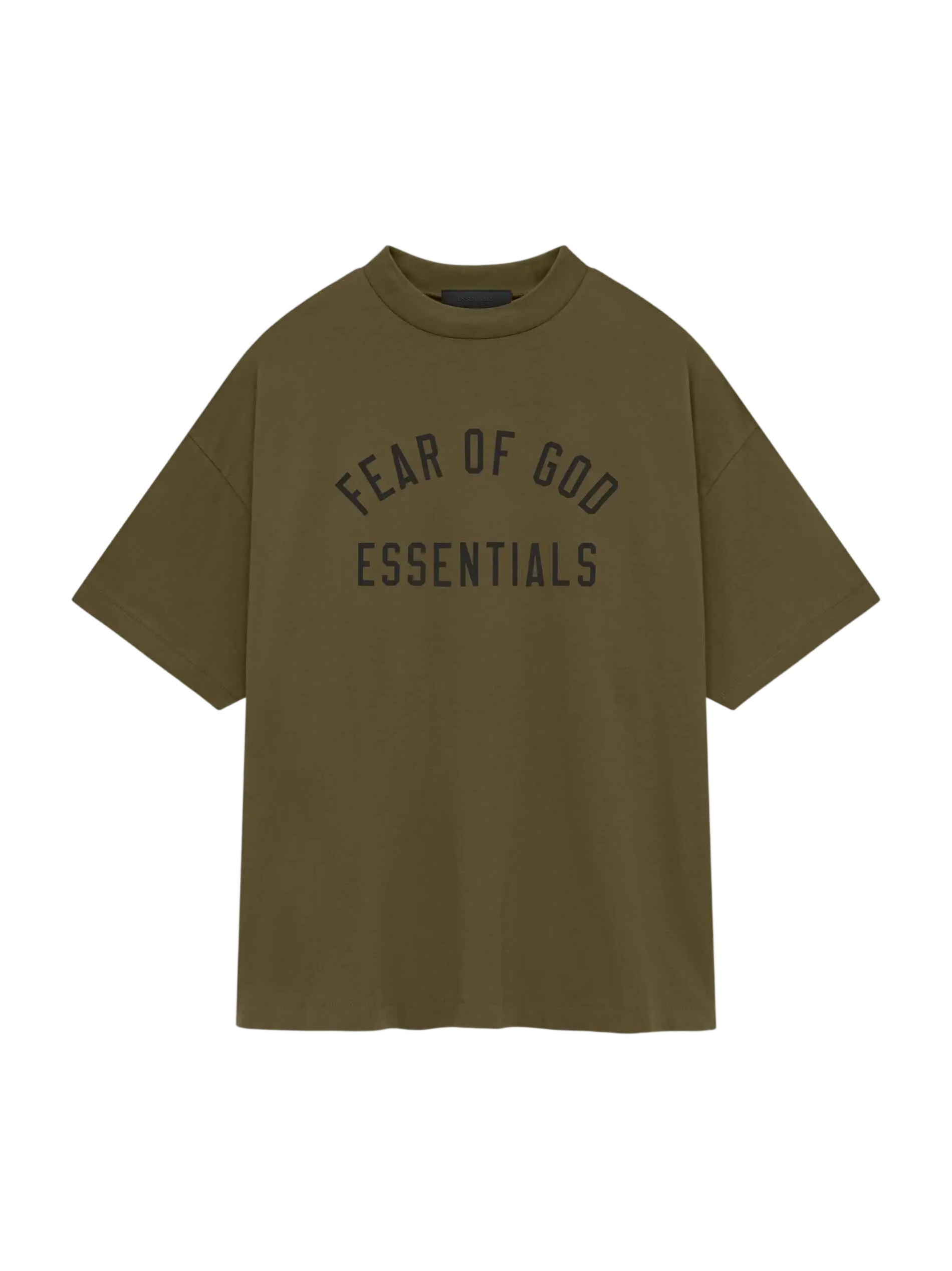 Fear of God Essentials Jersey Crewneck T-Shirt Olive - M