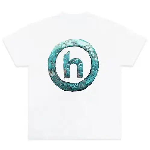 Hidden NY Ancient Turquoise H Logo Tee White - T-Shirts