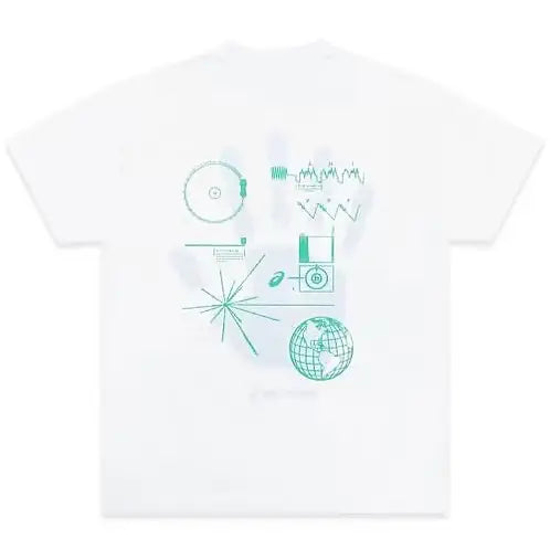 Hidden NY x Asics Dawn Hand Tee White - T-Shirts