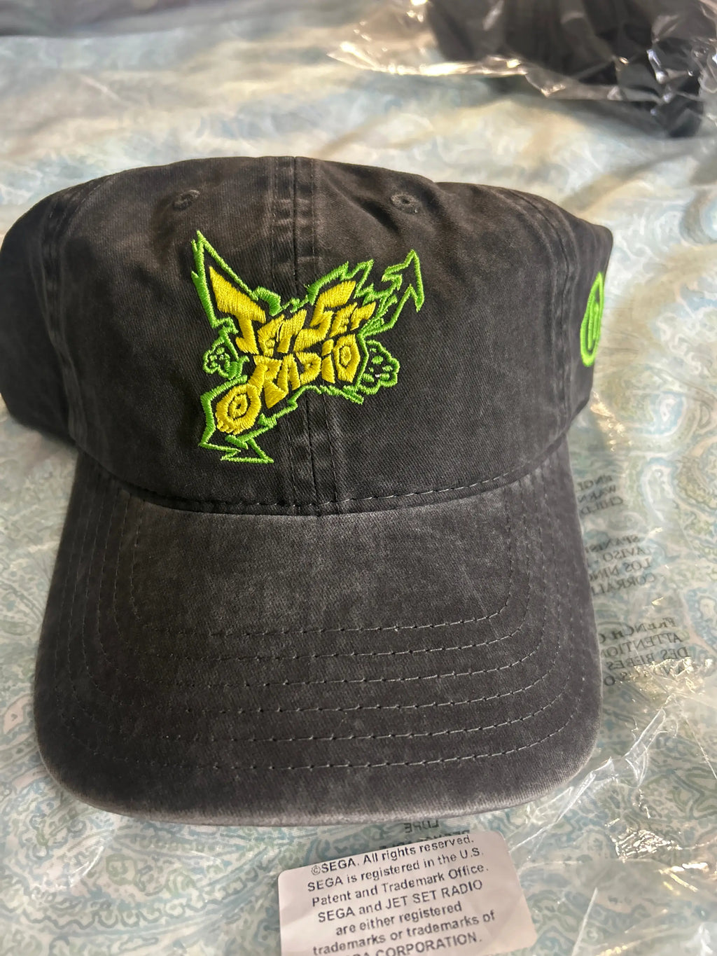 Hidden NY x Jet Set Radio Logo Hat Strapback Washed Black