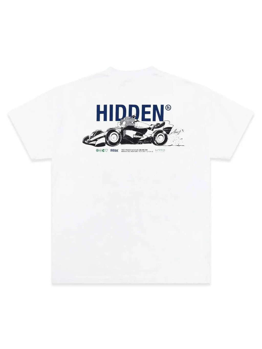 Hidden NY x Sega Sonic Car Tee White - T-Shirts