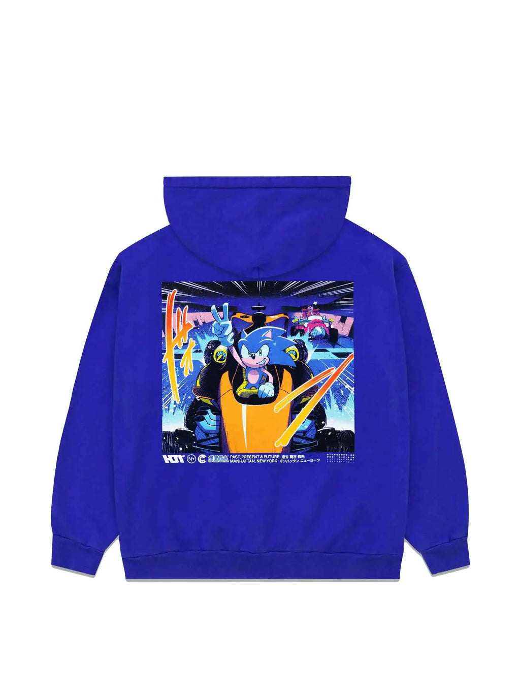 Hidden NY x Sega Sonic Manga Hoodie Blue - Hoodies