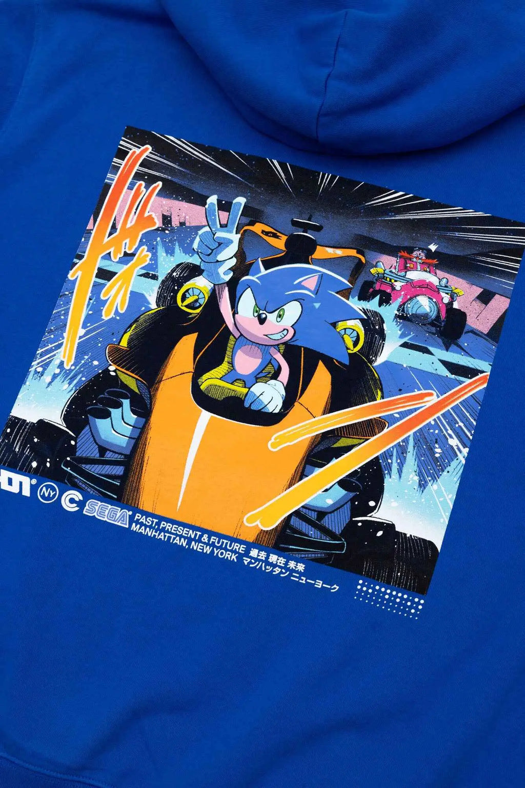 Hidden NY x Sega Sonic Manga Hoodie Blue - Hoodies