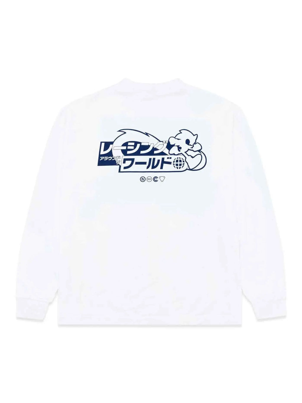 Hidden NY x Sega Sponsorship Long Sleeve Tee White - T-Shirts