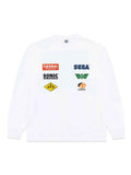 Hidden NY x Sega Sponsorship Long Sleeve Tee White - T-Shirts