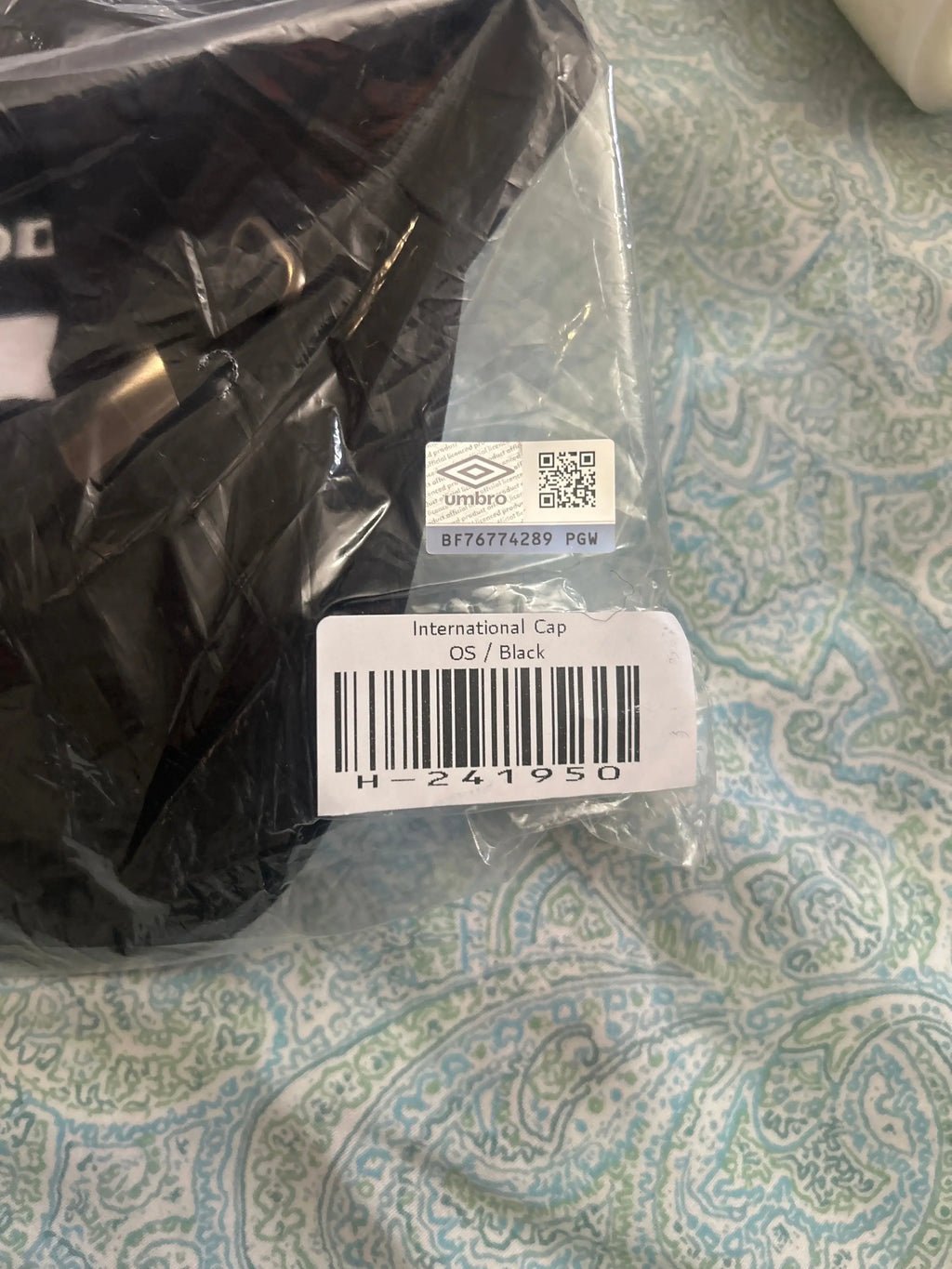 Hidden NY x Umbro International Strapback Hat Black