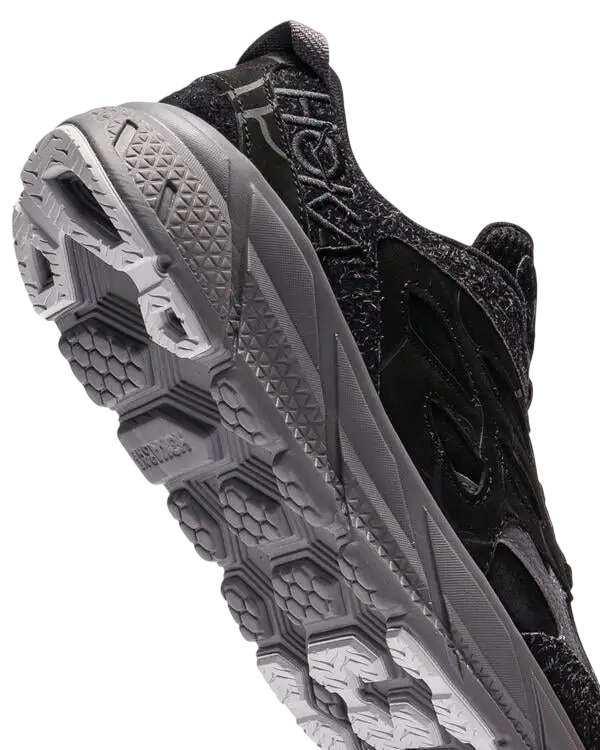 Hoka Clifton L Elite Terrain System Suede Black Satellite Grey - 10