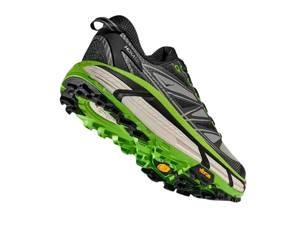 Hoka Mafate Speed 2 Black/Electric Green - 10.5