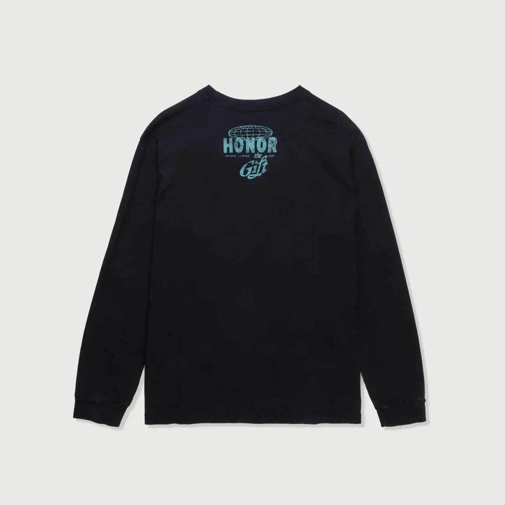 Honor the Gift Global Logo Long Sleeve T-Shirt Black - Medium