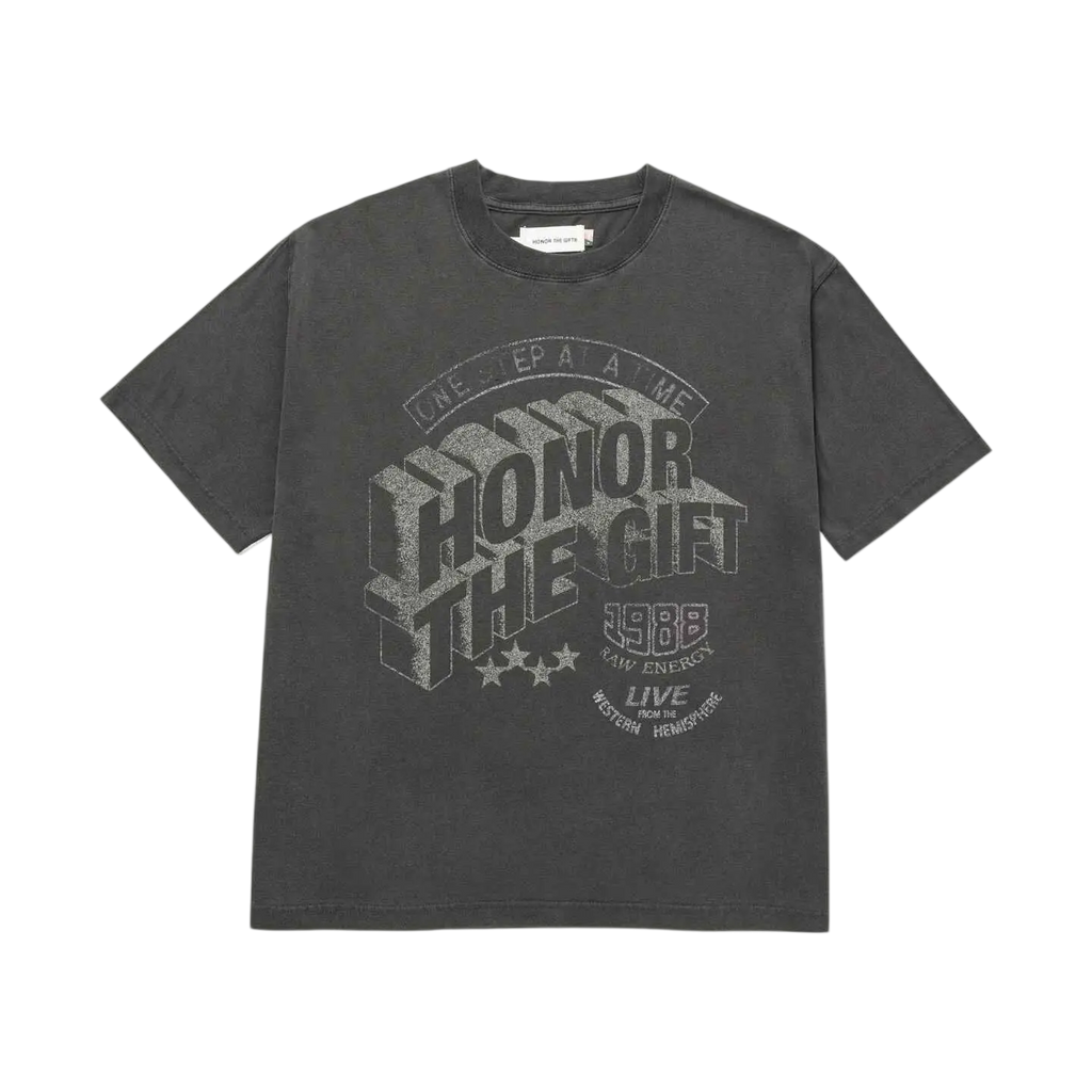 Honor the Gift Raw Energy T-Shirt Vintage Black - M