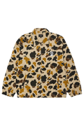 Beige and brown camouflage huf set megablast duck camo shop jacket with black accents and durable fabric