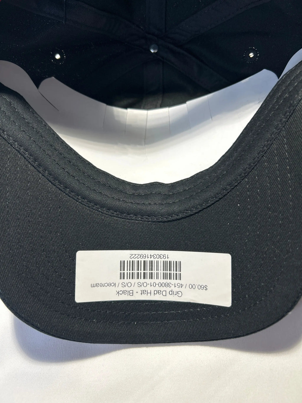 Ice Cream Grip Dad Hat Black