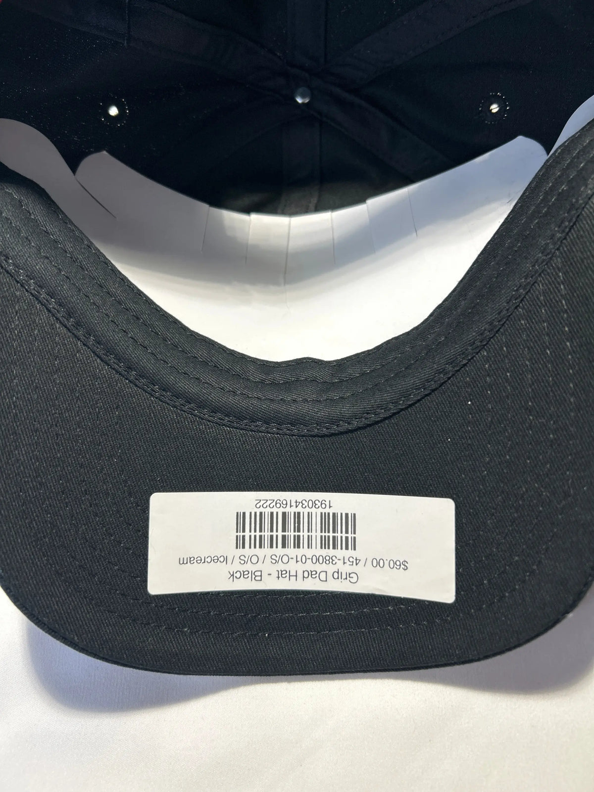 Ice Cream Grip Dad Hat Black