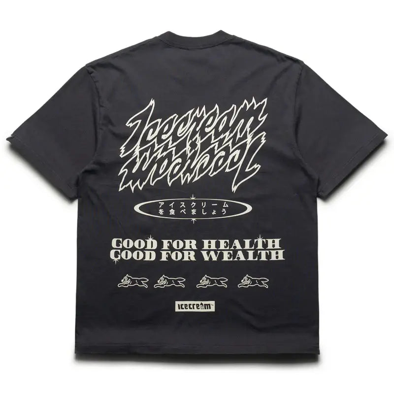 Ice Cream Money On My Mind Knit Tee Charcoal - T-Shirts