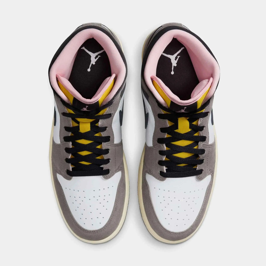 Jordan 1 Mid SE White Cave Stone Oil Gray - Sneakers