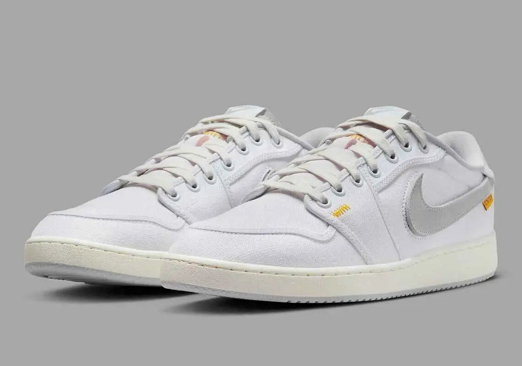 Jordan 1 Retro ASJK Low SP Union White Canvas - 9.5 - Sneakers