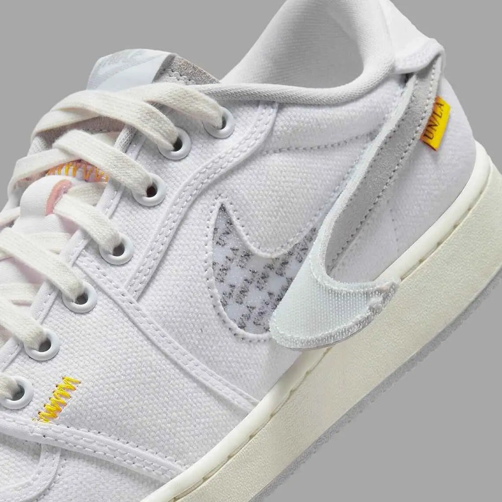 Jordan 1 Retro ASJK Low SP Union White Canvas - 9.5 - Sneakers