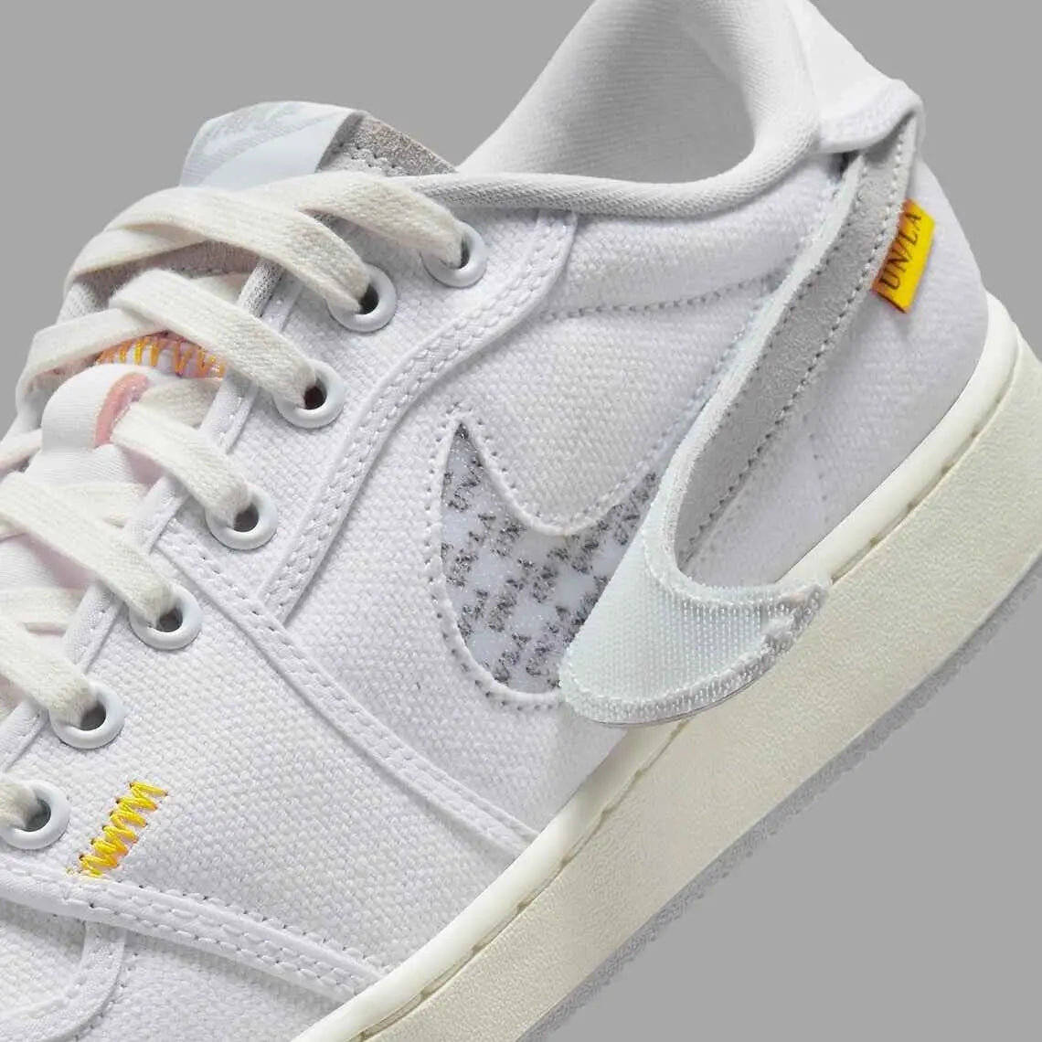 Jordan 1 Retro ASJK Low SP Union White Canvas - 9.5 - Sneakers